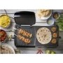 GRADE A1 - George Foreman 23450 Variable Temperature Large Grill & Griddle - Black