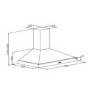 Belling CLASSIC 100CHIM 100cm Wide Chimney Cooker Hood Cream