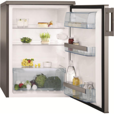 GRADE A3 - Moderate Cosmetic Damage - AEG S71700TSX0 Under Counter Larder Freestanding Fridge - Silver With Stainless Steel Door