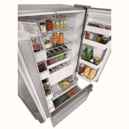 Grade A3 - Fisher & Paykel  Three Door American Refrigerator-Freezer