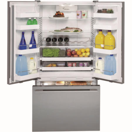 Grade A3 - Fisher & Paykel  Three Door American Refrigerator-Freezer
