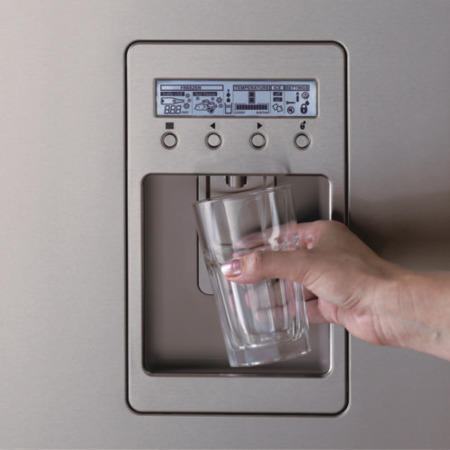 Grade A3 - Fisher & Paykel  Three Door American Refrigerator-Freezer