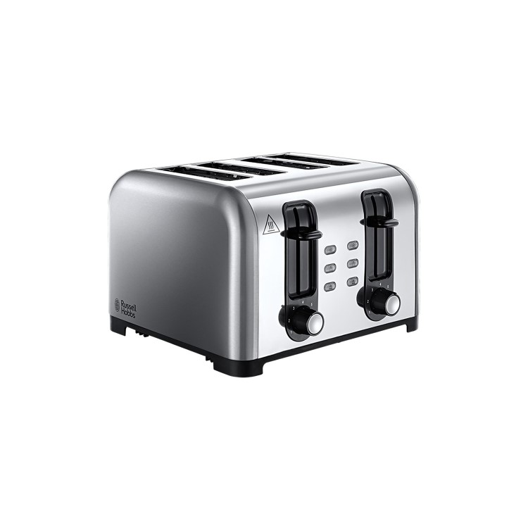 Russell Hobbs 23540RH Henley 4 Slice Wide Slot Toaster - Stainless Steel
