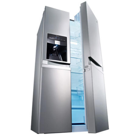 LG GSL545NSQV American Fridge Freezer With Ice And Water Dispenser Premium Steel