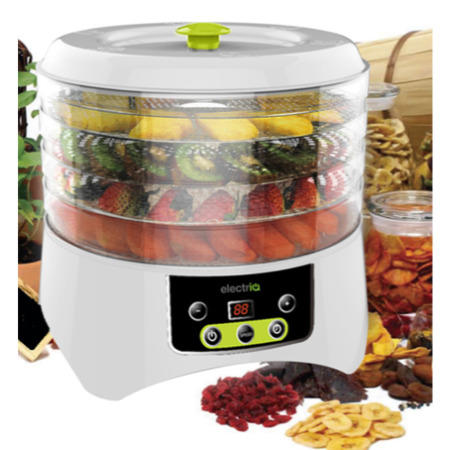 GRADE A1 - As new but box opened - ElectriQ Food Dehydrator with Digital Temperature Control and Timer