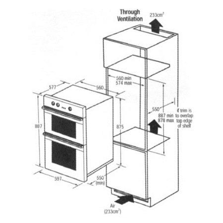 GRADE A2 - Hotpoint DHS53XS Multifunction Electric Built-in Double Oven - Stainless Steel