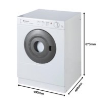 GRADE A1 - As new but box opened - Hotpoint V4D01P 4kg Small Vented Tumble Dryer White