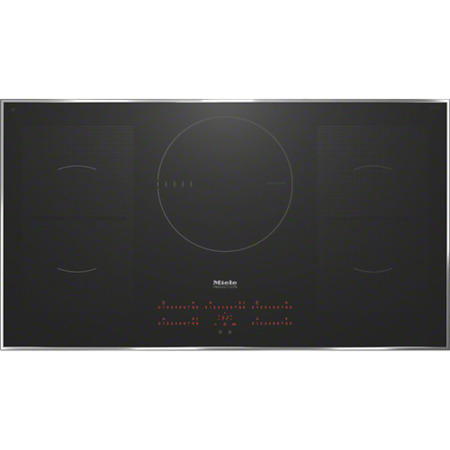 GRADE A2  - Miele KM6388 KM6386 942 mm Wide Touch Control Five Zone Induction Hob Black With Stainle