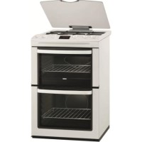 Zanussi ZCG662GWC 60cm wide Double Oven Gas Cooker