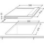 GRADE A1 - As new but box opened - Indesit PIM640ASWH 60cm 4 Burner Gas Hob in White