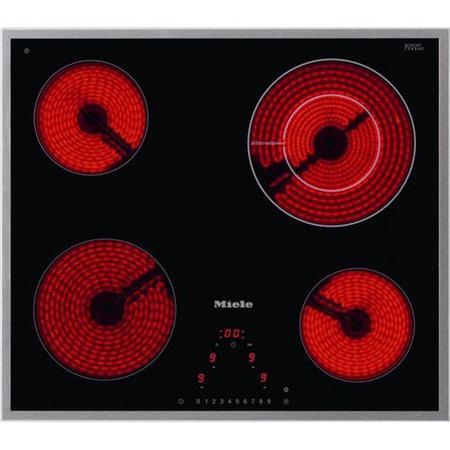 GRADE A3 - Moderate Cosmetic Damage - Miele KM6200 Touch Control 4 Zone Stainless Steel Framed Ceramic Hob