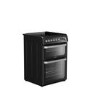 Hotpoint HUE61KS 60cm Wide Double Oven Electric Cooker With Ceramic Hob - Black