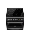 GRADE A2 - Hotpoint HUE61KS 60cm Double Oven Electric Cooker With Ceramic Hob - Black