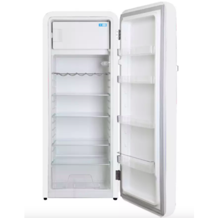 Refurbished Bush Retro M61153RETROBLK Freestanding 260 Litre Tall Fridge