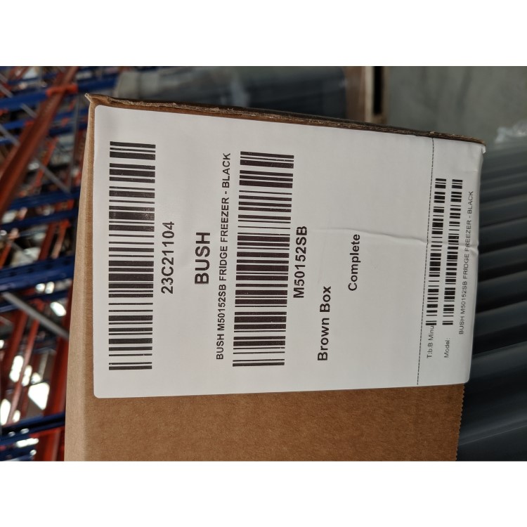 Refurbished Bush M50152SB Freestanding 180 Litre 50/50 Fridge Freezer Black