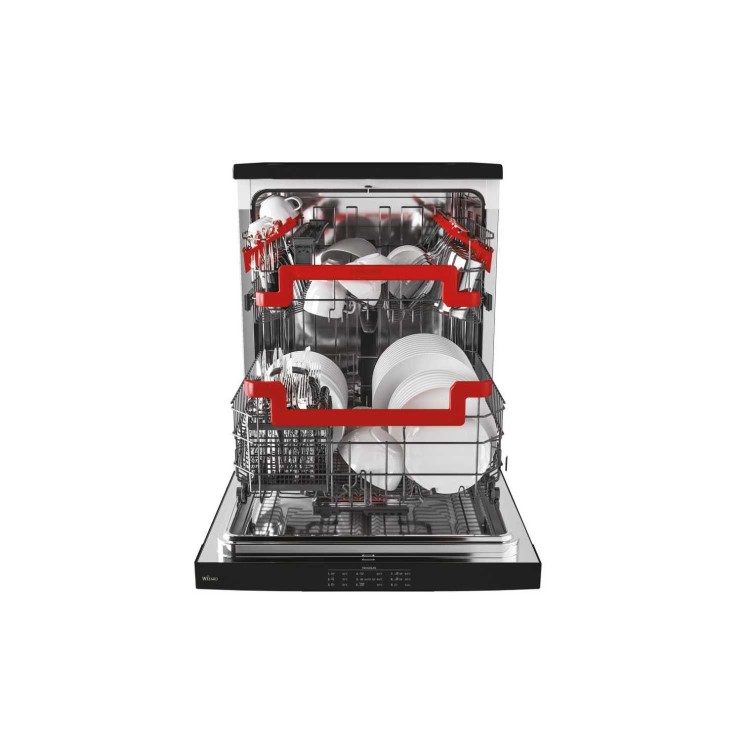 Refurbished Hoover HDPN 2D520PB-80 15 Place Freestanding Dishwasher Black