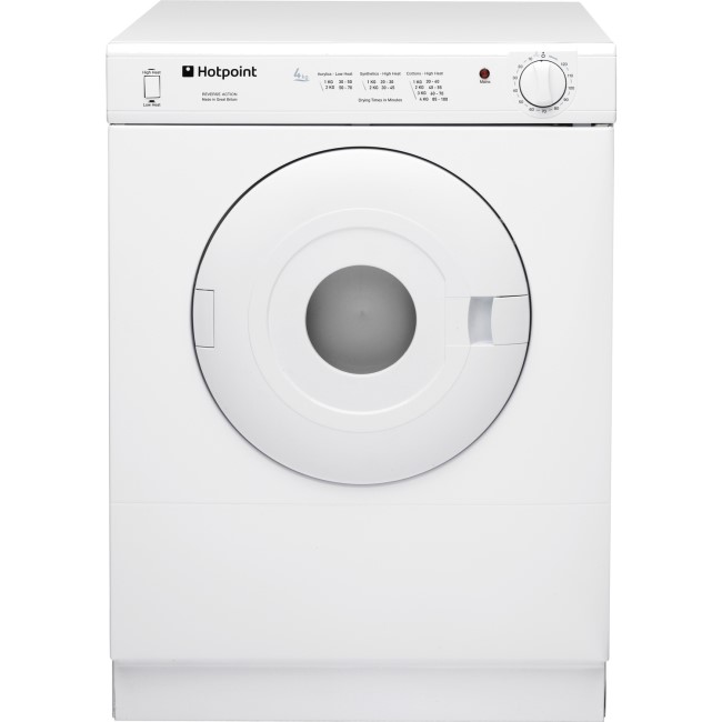GRADE A3 - Hotpoint V4D01P 4kg Compact Front Vented Tumble Dryer - White Door