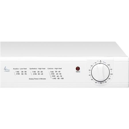 GRADE A3 - Hotpoint V4D01P 4kg Compact Freestanding Vented Tumble Dryer Polar White