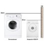 GRADE A3 - Hotpoint V4D01P 4kg Compact Front Vented Tumble Dryer - White Door