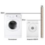 GRADE A2 - Hotpoint V4D01P 4kg Compact Front Vented Tumble Dryer - White Door