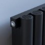 Towelrads Oxshott Black Single Panel Horizontal Radiator 600 x 975mm