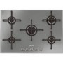 Smeg PV175S Linea 75cm Wide 5 Burner Gas-on-glass Hob - Silver