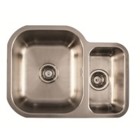 1810 Sink Company 1.5 Bowl Stainless Steel Chrome Undermount Kitchen Sink