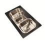 1810 Sink Company 2.5 Bowl Stainless Steel Chrome Undermount Kitchen Sink