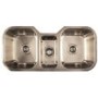1810 Sink Company 2.5 Bowl Stainless Steel Chrome Undermount Kitchen Sink