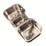 1810 Sink Company 2.5 Bowl Stainless Steel Chrome Undermount Kitchen Sink