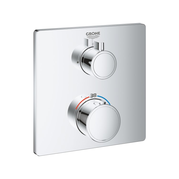 GROHTHERM THERMOSTATIC MIXER FOR 1 OUTLET WITH SHUT OFF VALVE