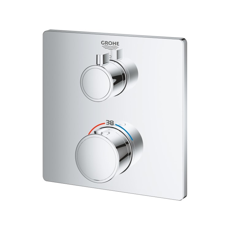 GROHTHERM THERMOSTATIC MIXER FOR 1 OUTLET WITH SHUT OFF VALVE
