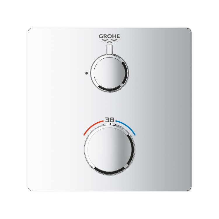 GROHTHERM THERMOSTATIC MIXER FOR 1 OUTLET WITH SHUT OFF VALVE