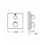 GROHTHERM THERMOSTATIC MIXER FOR 1 OUTLET WITH SHUT OFF VALVE