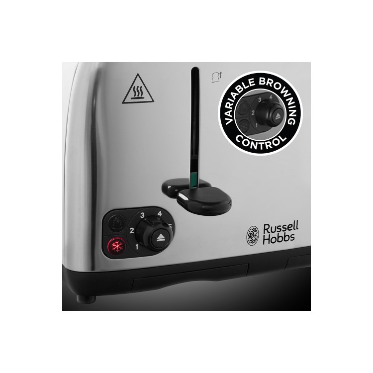 Russell Hobbs 24090 Adventure 4 Slice Toaster - Stainless Steel