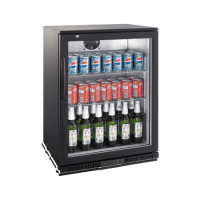 Hamoki LG128 Single Door Bottle Cooler - Commercial Back Bar Cabinet - Hinged Door - Low Height 128ltr Hamoki LG128 Single Door Bottle Cooler - Commercial Back Bar Cabinet - Hinged Door - Low Height 128ltr