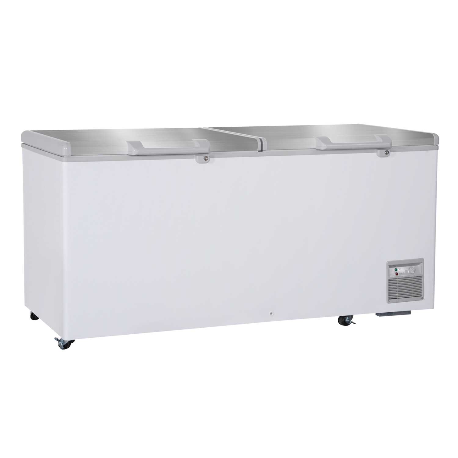 BD 850 Chest Freezer Double Stainless Steel Lids 850 Ltr
