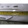 GRADE A3 - Moderate Cosmetic Damage - New World 50cm Conventional Hood with Glass Visor - White