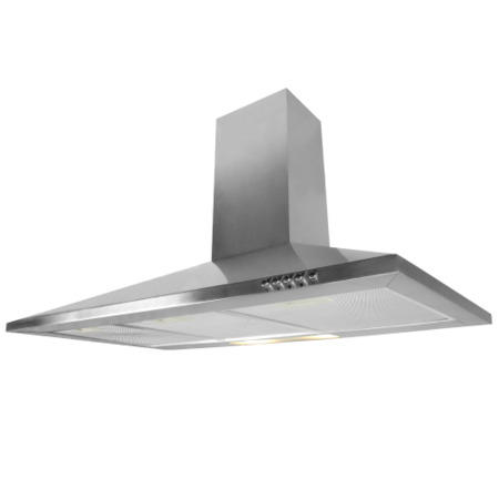 GRADE A1 - As new but box opened - ElectriQ 90cm Traditional Chimney Hood - Stainless Steel