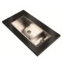 1810 Sink Company ZD/7018/U/D/S/072 ZENDUO 700/180U Grande Deep 1.5 Bowl Inset Stainless Steel Sink Right Hand Small B