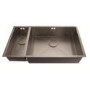 1810 Sink Company ZD/1855/U/S/BBR/029 ZENDUO 180/550U 1.5 Bowl Inset Stainless Steel Sink Left Hand Small Bowl