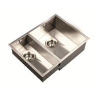 1810 Sink Company Left Hand 1.5 Bowl Stainless Steel Chrome Inset Kitchen Sink