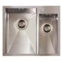 1810 Sink Company ZD/3118/IF/S/BBL/006 ZENDUO 310/180 I-F Bbl 1.5 Bowl Undermount Stainless Steel Sink Left Hand Small Bo