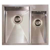 1810 Sink Company ZD/3118/IF/S/BBL/006 ZENDUO 310/180 I-F Bbl 1.5 Bowl Undermount Stainless Steel Sink Left Hand Small Bo