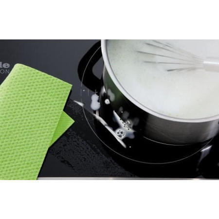 GRADE A3 - Moderate Cosmetic Damage - Miele KM6350 4 Zone 794mm Induction Hob With Stainless Steel Rim