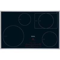 GRADE A3 - Moderate Cosmetic Damage - Miele KM6350 4 Zone 794mm Induction Hob With Stainless Steel Rim