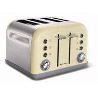 Morphy Richards 242003 Accents 4 Slice Toaster New Cream