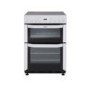 Belling FSE 60MFi 60cm Wide Multifunction Double Oven Electric Cooker With Induction Hob White