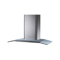 Candy CGM91/1X 90cm Stainless Steel Chimney Cooker Hood With Curved Glass Canopy