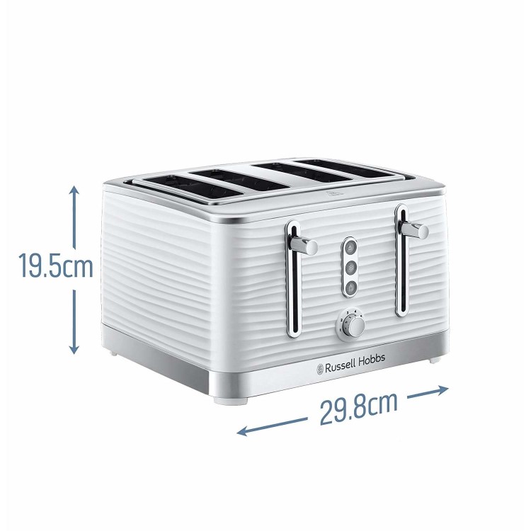 Russell Hobbs 24380 Inspire 4 Slice Toaster - White